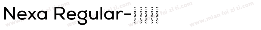 Nexa Regular字体转换